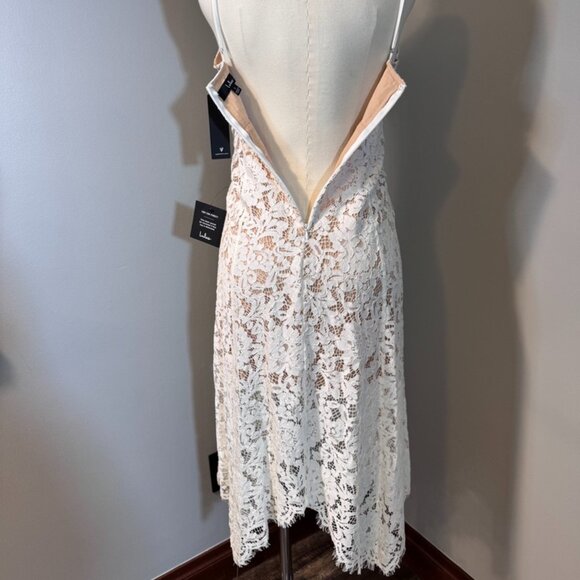 LULUS One Wish white/cream lace midi dress Size Small NEW WITH TAGS - Picture 8 of 11
